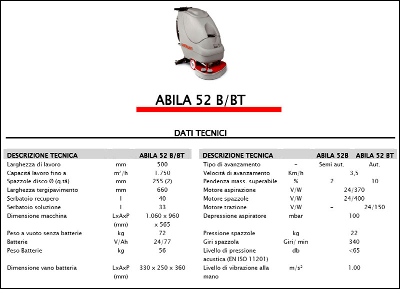 Lavasciuga-Lavapavimenti COMAC Abila 52 B-BT